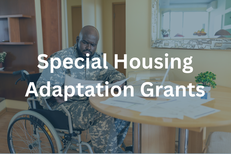 Veteran in wheelchair with service-related disability researching SAH Grants