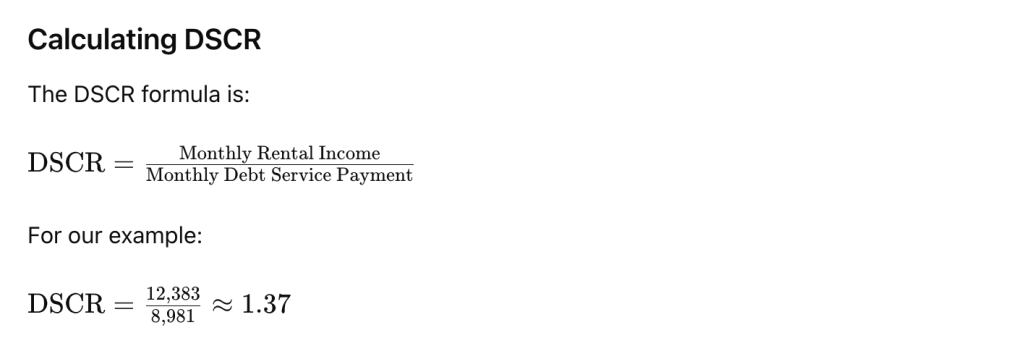 DSCR Calculation Formula